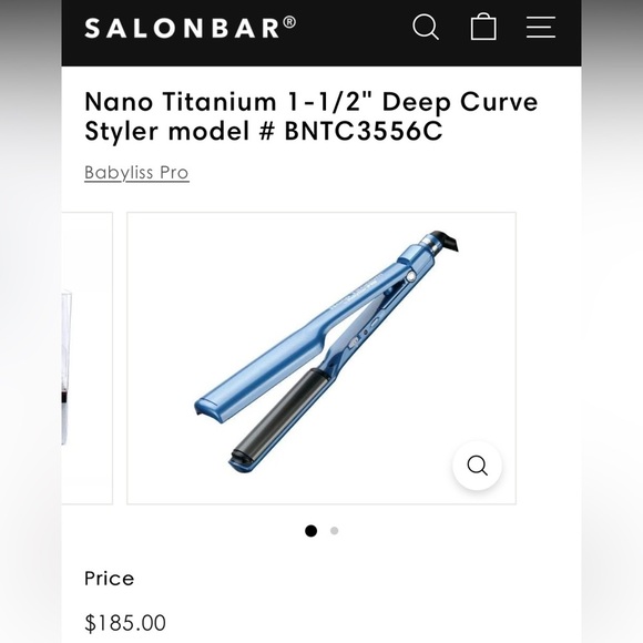 BabylissPRO Nano Titanium Deep Wave Styler Curved Plate Hair Curling Iron - Picture 11 of 11